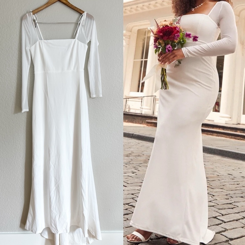 Lulu's Classic Cream Bridal Gown